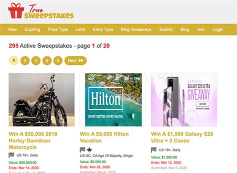sweepstakes directory|Discover 25 Best Online Sweepstakes Websites of 2024 .